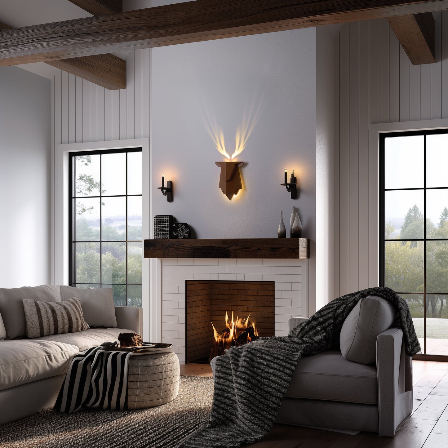 Elk Wall Lamp, Creative Projection Lamp